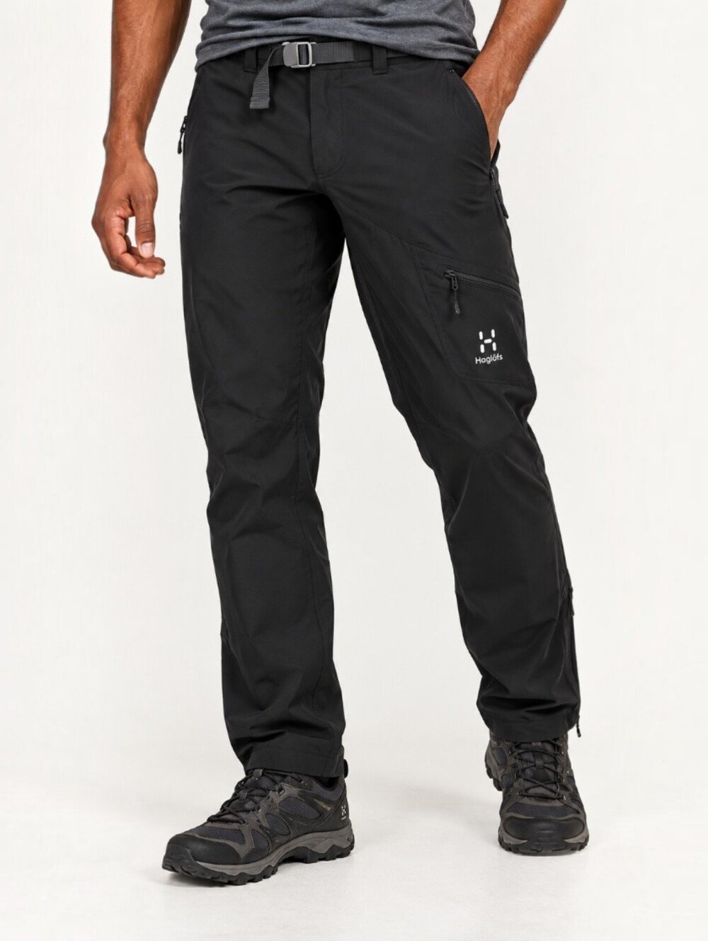 Haglöfs Lizard Softshell Hiking Pants Men's L Black Stretch Gorpcore Climbing